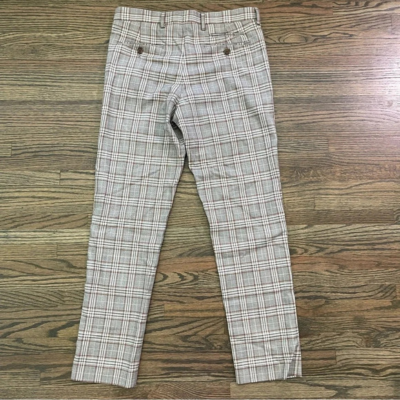 Murano Evan fit/extra slim fit gray plaid dress pants size 30x30 - Picture 3 of 5